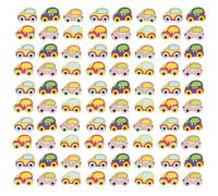 100pcs Car Shape Wooden Buttons, Decorative DIY Clothes Fasteners | Smooth Burr-free Finish, Easy to Sew onto Fabric Items, Suitable for Crochet, Scrapbooking, Belts and Embellishment