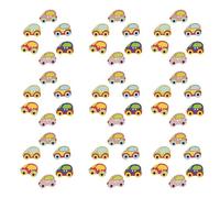 100pcs Car Shape Wooden Sewing Buttons for Jeans and Knitwear Craft | Burr Free, Smooth Finish, Easy to Sew, Light Carry, Storage Friendly, Bulk Value Pack for Projects
