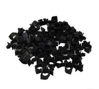 100pcs Car Wiring Harness Fasteners - Plastic Cable Tie Wraps with 11mm Hole, Auto Wire Clip Clamp Kit for Vehicle Electrical Installation