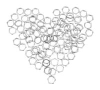 100pcs Carbon Steel Thin Hexagon Nut M10x0.75 2.5mm for Electronics | Edge Low Profile Fastening, Fine Thread Structure, Silver Finish, for Wires and Cable Harnesses