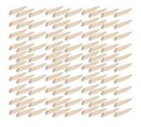 100pcs Carpentry Wood Plugs 9.5mm Wooden Oblique Ends Accessories