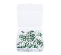 100Pcs Carrot Shape Paper Clips, Stainless Steel Cute Fun Colored Paper Clips Bulk for Bookmarks Planner Office School Supplies with Playful Vegetable Design