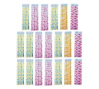100Pcs Cartoon Pencil with Erasers Motivational Pencils Wood Sketch Pencil for Kid Student Writing Drawing Sketching Student Pencils