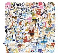 100PCS Cartoon Style Bluey Stickers Pack for Kids, Waterproof Vinyl Stickers for Laptop Water Bottle Luggage Snowboard Bicycle Skateboard Decal, Stickers for School Rewards, Party Favors