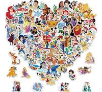 100PCS Cartoon Style Stickers Pack for Kids,Waterproof Vinyl Stickers Bulk - Cute Princess & Movie Character Decals for Water Bottles, Laptops, School Rewards, Party Favors (Cartoon Movie Character)