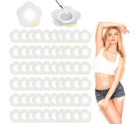 100Pcs Castor Oil Belly Button Patch, Adhesive Highly Absorbent Organic Cover, Spunlace Cloth Self Adhesive Castor Patches, Spunlace Cloth Castor Patches Pads No Leakage (Oil Not Included)