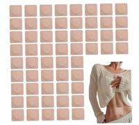 100Pcs Castor Oil Belly Button Patch, Breathable Self Adhesive Belly Button Patch, 2x2in Essential Oil Wraps for Exercise, Reading, Travel, Work (Oils Not Included), Decor