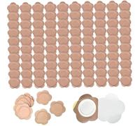 100Pcs Castor Oil Belly Button Patch, Self Adhesive Belly Button Patch, Organic Cotton Essential Oil Wraps for Exercise, Reading, Travel, Work, Castor