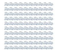 100pcs Cat Shape Paper Clips Slip Resistance Prevents Tearing Rust Prevention Metallic Paper Clips for Daily Use