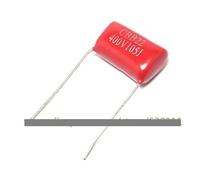 100pcs CBB Metallized Film Capacitors 1uF 105J 400V 105 P=20MM BIANMTSW