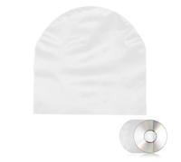 100PCS CD Inner Sleeves, Anti-Scratch Vinyl Record Protective Sleeves for 5 Inch Discs, Anti Static Poly DVD Protectors, Round Albums Disc Covers Storage Bags Transparent