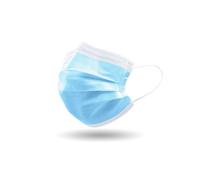 100PCS CE Certification Disposable Ear Loop 3 Layer Ply Blue Facemask Face Mask