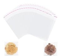 100pcs Cellophane Bags Resealable Clear Cellophane Bags Self Adhesive Candy Bags for Biscuits Candy Jewelry Gift Wrapping 8x12cm