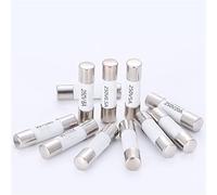 100PCS,Ceramic Fuse Tube,5 * 20mm 6 * 30mm Fast Blow Tube Fuses,250V,0.5/1/2/3/4/5/6/8/10/15/20/25/30A,Protection Electrical Circuits(5x20,25v)