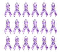 100pcs Charity Heart and Peace Emblems Pins for Awareness, N