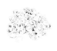 100Pcs Chicken Leg Rings Clip On Bright Color Sturdy Plastic Numbered Poultry Leg Bands for Birds Ducks Goose Gamefowl (100Pcs White Rings with Number Marks)