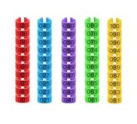 100Pcs Chicken Leg Rings - Colorful Readable Numbered Chicken Identification Leg Bands, Poultry Leg Bands Clip on Leg Rings for Ducks Chicks Chicken Guinea Pigeons Goose Gamefowl (20mm/0.8inch)