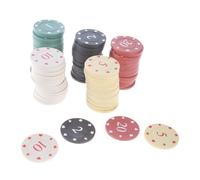 100Pcs Chips Set Roulettes Game Bingo Chip Casinos Small Learning Counters Easy To Use Counting Counters Chip