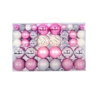 100PCS Christmas Baubles Shatterproof Balls Tree Decoration Ornament Set Theme Hanging Decor For Ball Baubles