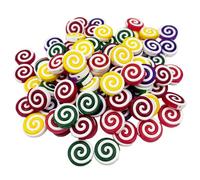 100pcs Christmas Candy Cane Peppermint Ornaments for Christmas Tree Fake Candy Decorations Easter Thanksgiving Decor Ornaments Candy Cane Craft for DIY Crafts (Pastel)