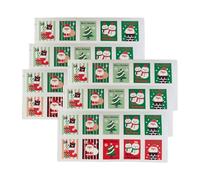 100Pcs Christmas Sticker Xmas Stamp Stickers Santa Sealing Tags for Packaging Candy Baking Scrapbook Decor