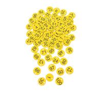 100pcs Circular Numbered Tags PVC Round Labels for Bags