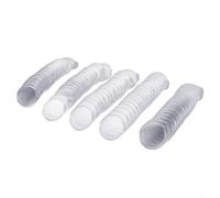 100pcs Clear 35mm Round Plastic Coin Capsules with for CRESCENT Opening for Easy for ACCESS and Secure Protection of Collections, Reusable Storage Cases for Home or Event Display
