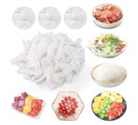 100PCS Clear Plastic Bowl Covers for Bread Proofing & Rising, Elastic Reusable Shower Caps for Storage Containers, Ideal for Sourdough Bread Fermentation (100PCS-Clear)