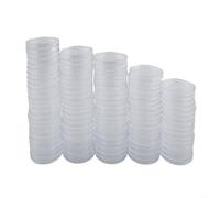 100pcs Clear Plastic Coin Capsules 38mm Round Holder for crescent