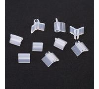 100pcs Clear Plastic Plant Grafting Clips for Tomato Cucumber Grafting, Supports Stem and Vine Guidance in Home Greenhouse Settings (5mm)