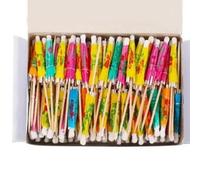 100pcs Cocktail Umbrellas, White Boxed Set of Paper Drink Umbrellas for Cocktail Decorations and Parties, Essential Cocktail Accessories