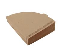 100pcs Coffee Filter Paper, Cone Shape, Wood Pulp Material for Drip Coffee Maker - Environmentally Friendly, Soft Texture, Ideal for Home and Office Use (V02 Unbleached 100pcs)