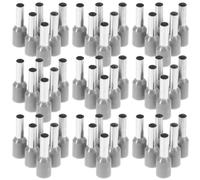 100pcs Cold Press Copper Tube Terminals for Electrical Connectors | Plastic and Metal Build, Easy Installation, Stable Indoor Home Circuit Connections, Large Capacity Pack