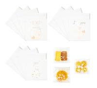 100Pcs Colorful Cellophane Bags, Cookie Bags(10cm×10cm), Self Seal Biscuit Bags & Glassine Bags, Opp Cellophane Bags Small for Food, Sweet,Biscuit, Candies,Gifts.(Color -5)