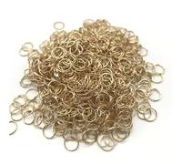 100pcs Colorful Chainmail Jump Rings - 4/6/8/10mm Metal Open Split Rings for DIY Jewelry Making(8mm)