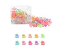100Pcs Colorful Cristal Mini Star Hair Clips, GTTUKK Hair Clips Mini Claw Clips Cute Jaw Clips Hair Pins Hair Barrettes Hair Accessories for Women Teens (Heart)