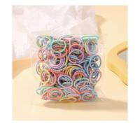 100Pcs Colorful Elastic Hair Bands Girls Small Ponytail Holder Headband Rubber Band Hair Tie Accessories(JIT0061-2)