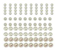 100Pcs Colorful Sew On Rhinestones Flower Shape Crystal Flatback for Crafting and Clothing Embellishment for Clothes