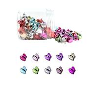 100Pcs Colorful Shining Mini Star Hair Clips, GTTUKK Hair Clips Mini Claw Clips Cute Jaw Clips Hair Pins Hair Barrettes Hair Accessories for Women Teens (Heart)