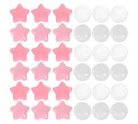 100pcs Colorful Star Shape Ocean Balls for Soft Plastic Decorative Ball Pit Smooth Round for Indoor Outdoor Play and Party Fun