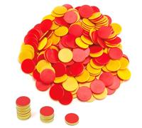 100Pcs Coloured Counters, Counters For Maths, Double Sided Counters, Plastic Tokens Place Value Counter, Maths Counter for Kids Children Bingo Game Math Learning Resources Party Games Tokens (2 Color)