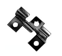 100Pcs Composite Decking Clips, Stainless Steel Fastener Board Clip Composite Decorative Plate Hidden Fixing Fastener Metal Clip for Woodworking Floor Fixing (6.5mm)
