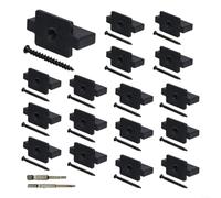 100PCS Concealed Decking Clips for Composite Boards 6mm Gap