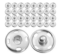 100pcs Copper Metal Snap Fasteners for Clothing Sew-on Buttons