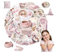 100pcs Coquette Stickers Pack, Cute Waterproof Vinyl Aesthetic Stickers, Aesthetic Scrapbook Sticker, Waterproof Vinyl Stickers for Journals, Planners & Water Bottles