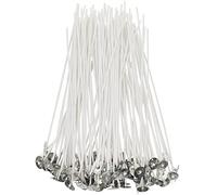 100pcs Cotton Candle Wicks 8'' Pre-Waxed for Candle Making,Candle DIY，Thick Candle Wick with Base
