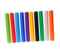 100pcs Counting Blocks Plastic Building Blocks for Math Learning Tool for Early Education Fun Counting Cubes for Classroom Activities and Development of Logical Thinking Skills
