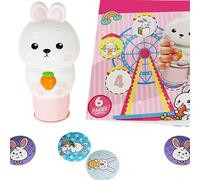 100pcs Creative Cartoon Stamp Sticker Set Craft Project Sticker Stamping Book Interaction Toilet Reel Learning Tool