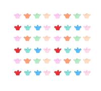 100pcs Crown Shaped Small Hair Claw Clips for Women Girls Cute Matte Colorful Strong Hold Tiny Hair Claw Clips