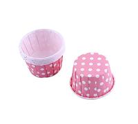 100Pcs Cupcake Cases for Baking Katbite Muffin Liners Disposable for Wedding Birthday Party Home Cooking Supplies(Pink)